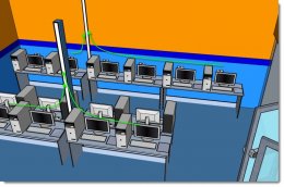 Internet Cafe Network Cable Wiring